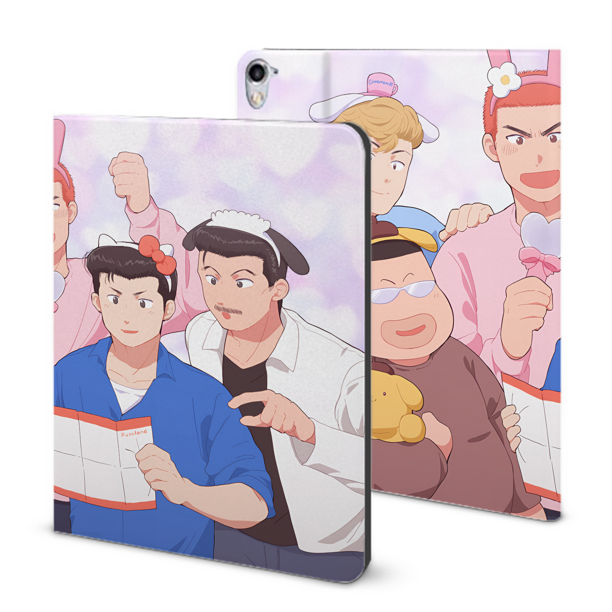 （画像用） SLAM DUNK／スラムダンク IPad ケース ブック型 PUレザー TPU 耐衝撃 軽量 薄型 ペン収納なし 全面保護 IPad 各モデル対応